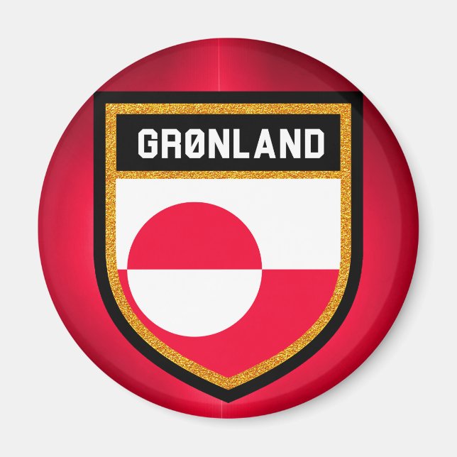 Aimant Greenland Flag (Devant)