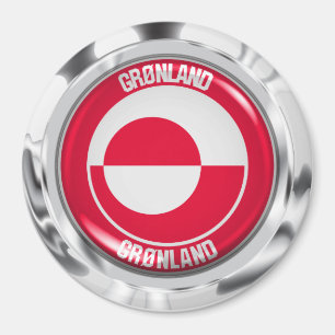 Aimant Greenland Round Emblem
