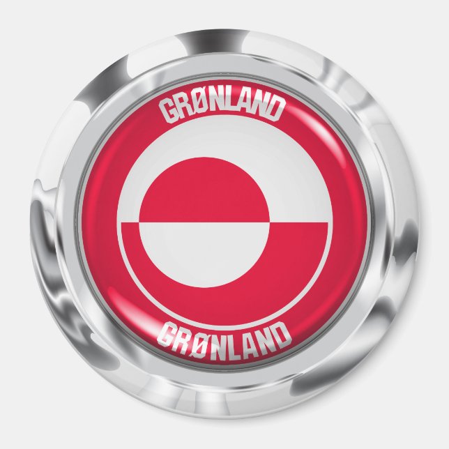 Aimant Greenland Round Emblem (Devant)