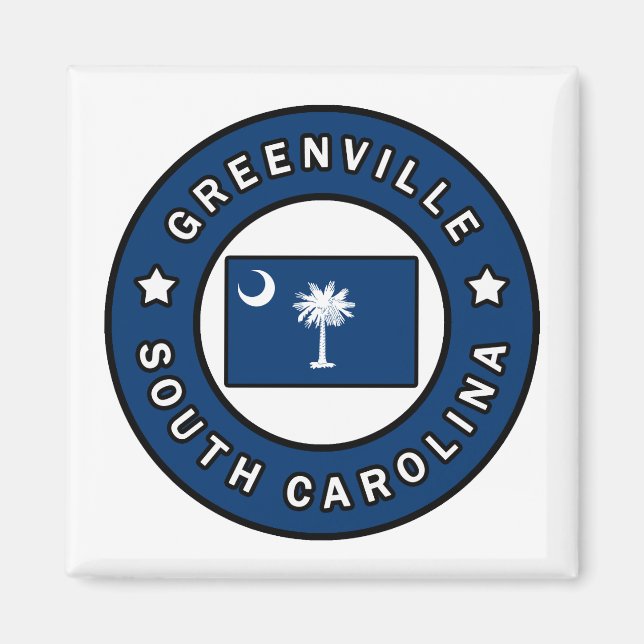 Aimant Greenville Caroline du Sud (Devant)