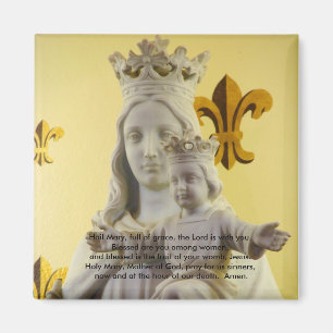 Aimant Grêle Mary, pleine de la grâce