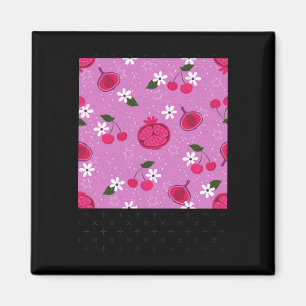 Aimant Grenade Fleurie Cerise Fleur de Pommier Autocollan