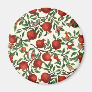 Aimant Grenades et papillons Bella sur blanc