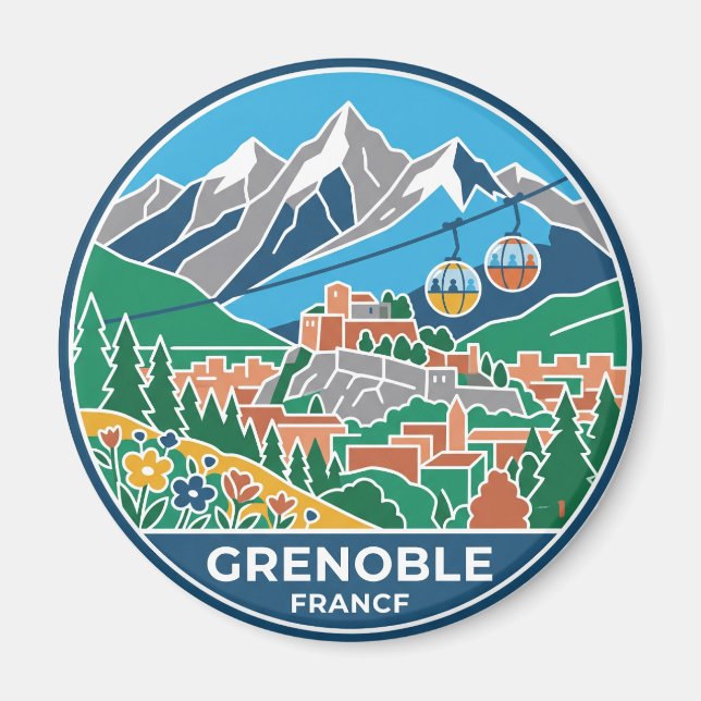 Aimant Grenoble France (Devant)