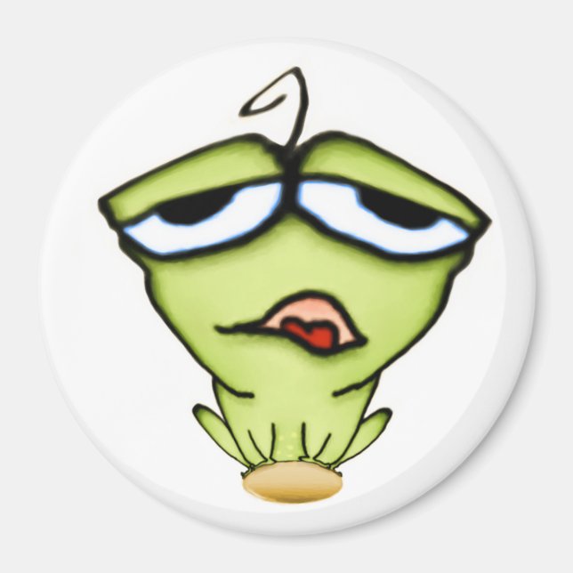 Aimant grenouille à dessin (Devant)