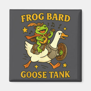 Aimant Grenouille Barde Oie Tank Drôle Fête DnD Duo Art M