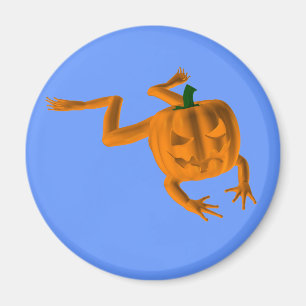 Aimant Grenouille d'Halloween orange