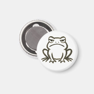 Aimant Grenouille Grincheuse – Humeur Minimaliste au Pinc