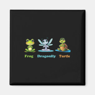 Aimant Grenouille Libellule Tortue Yoga Humour Politique 