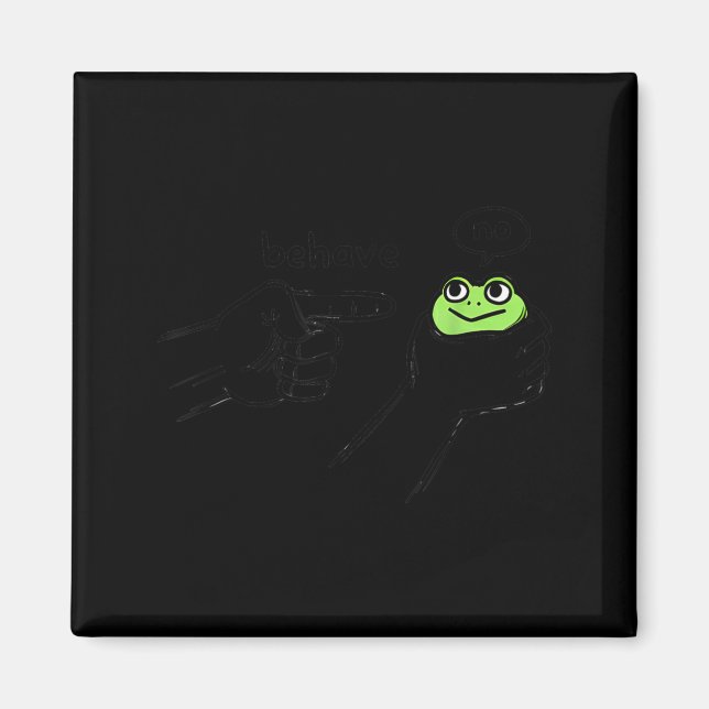 Aimant Grenouille malhonnête Mème de grenouille drôle Ne  (Devant)