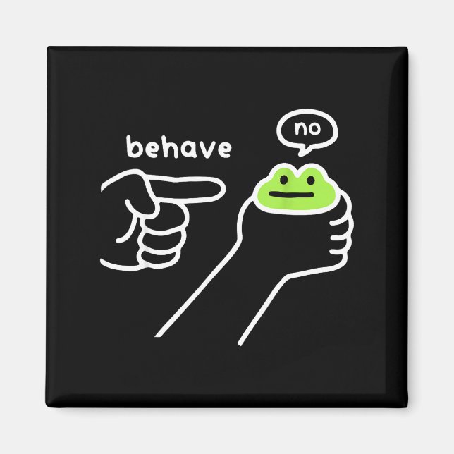 Aimant Grenouille malhonnête Mème de grenouille drôle Se  (Devant)