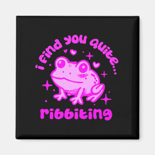 Aimant Grenouille mignonne citation de pun ribbitant pour