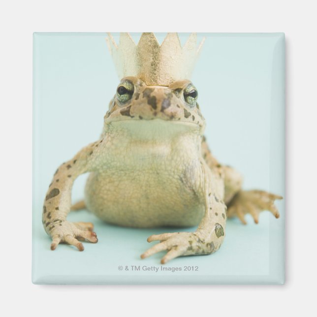 Aimant Grenouille portant la couronne (Devant)