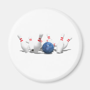 Aimant Grève ! Boule de Bowling & Épingles :