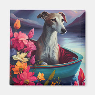 Aimant Greyhound sur une pagaie : une aventure panoramiqu