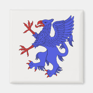 Aimant Griffin Rampant Azure