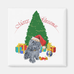 Aimant Griffon de Bruxelles Noël