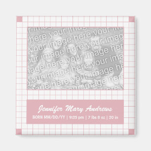 Aimant Grille rose