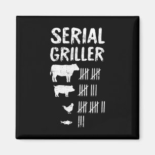 Aimant Griller série Fête des pères Funny Grill Grill Bb