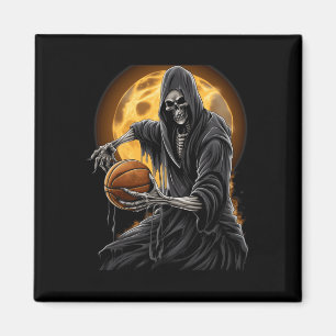 Aimant Grim Reaper Jouer Basketball Tee - shirts graphiqu