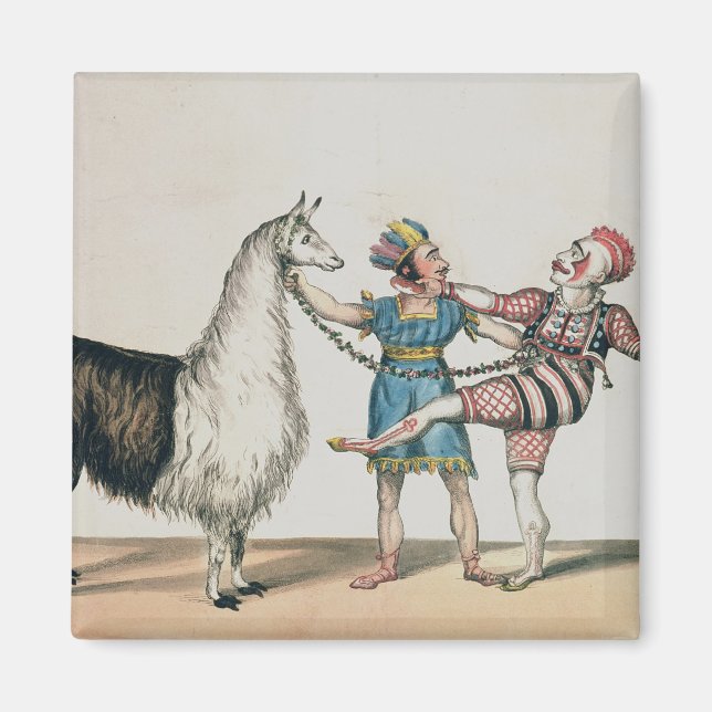 Aimant Grimaldi et l'Alpaca, dans le Pantomime populaire (Devant)