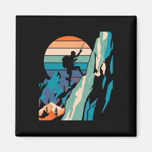 Aimant Grimpeur de Montagne Drôle Escalade Bloc Homme