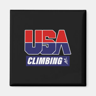 Aimant Grimpeur Usa Grimpeur De Montagne Grimpeur D'escal