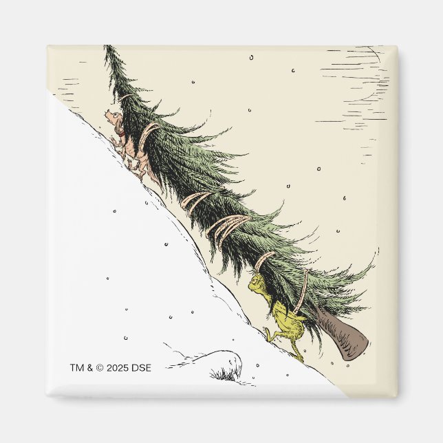 Aimant Grinch & Max Return the Christmas Tree (Devant)