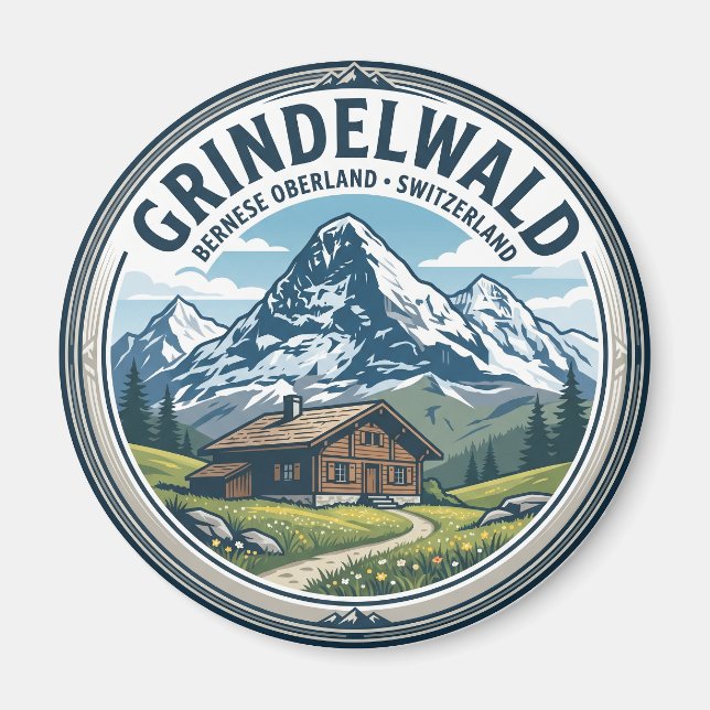Aimant GRINDELWALD Suisse (Devant)