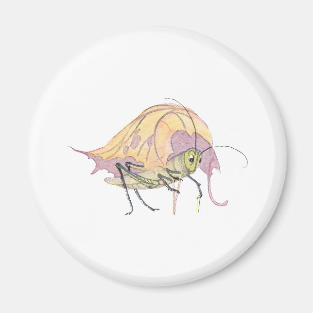 Aimant Gris de sauterelle avec béquille (Devant)