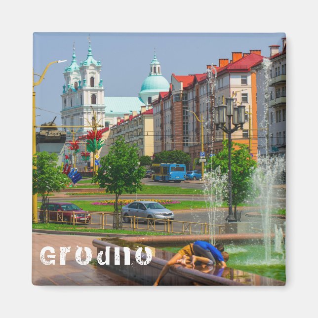 Aimant Grodno Belarus Architecture City View Personnes (Devant)