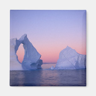 Aimant Groenland, Iceberg au coucher du soleil.