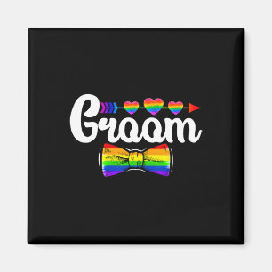 Aimant Groom Lgbt Pride Gay Bachelor Mariage L Fiançaille