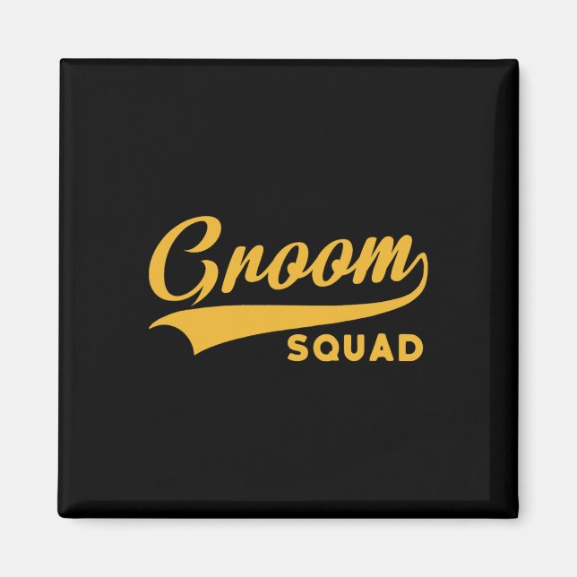 Aimant Groom Squad - Bachelor Party - Mariage (Devant)
