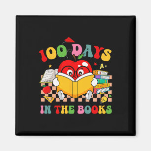 Aimant Groovy 100 jours dans les livres Lecture du 100e j