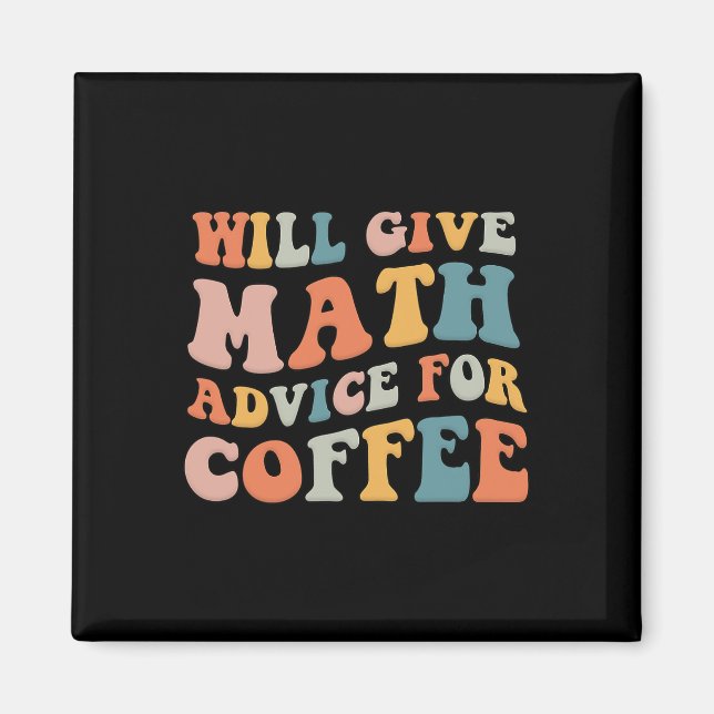 Aimant Groovy donnera des conseils de maths pour un café  (Devant)