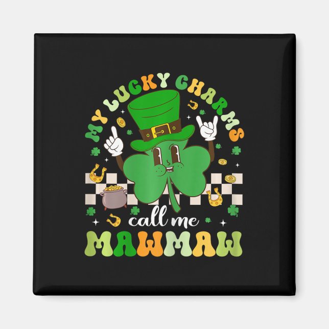 Aimant Groovy My Lucky Charms m'appelle Mawmaw St Patrick (Devant)