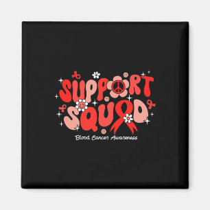 Aimant Groovy Support Squad Ruban Rouge Sensibilisation a