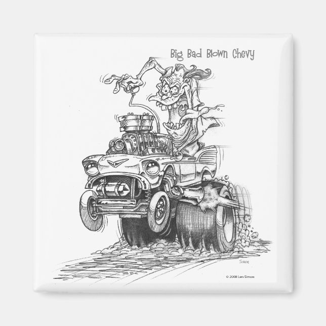 Aimant Gros Bad Blown Chevy (Devant)