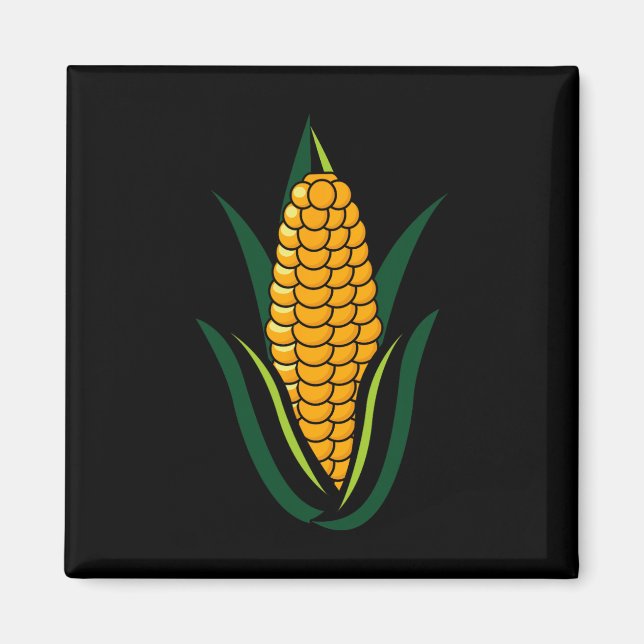 Aimant Gros Costume de maïs Cute Fruit Easy Halloween Cad (Devant)