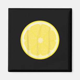 Aimant Gros Costume en tranches de citron mignonne Fruit