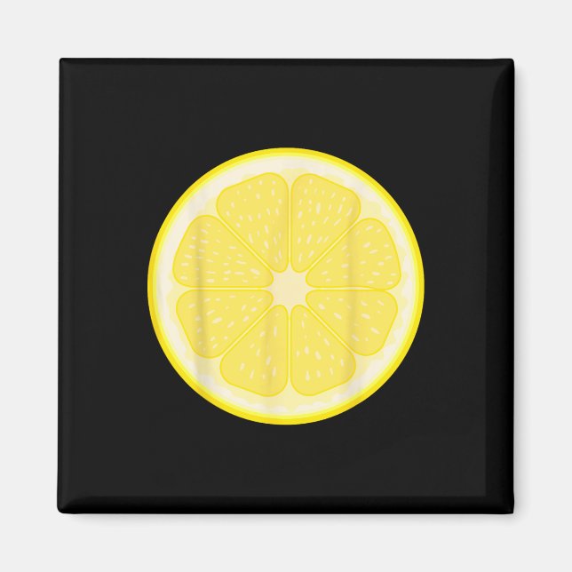 Aimant Gros Costume en tranches de citron mignonne Fruit  (Devant)