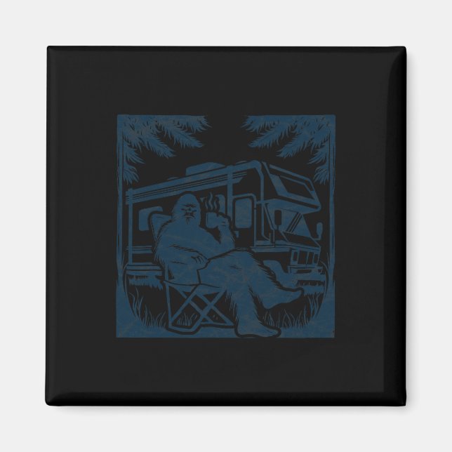 Aimant Gros pied Rv camping-car Sasquatch Camionnette de  (Devant)