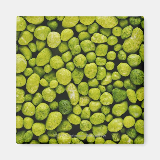 Aimant Gros plan de galets verts (Devant)