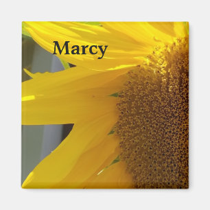 Aimant Gros plan de tournesol jaune