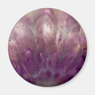 Aimant Gros plan d'une améthyste violette