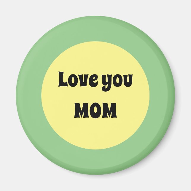 Aimant Gros point jaune (Devant)