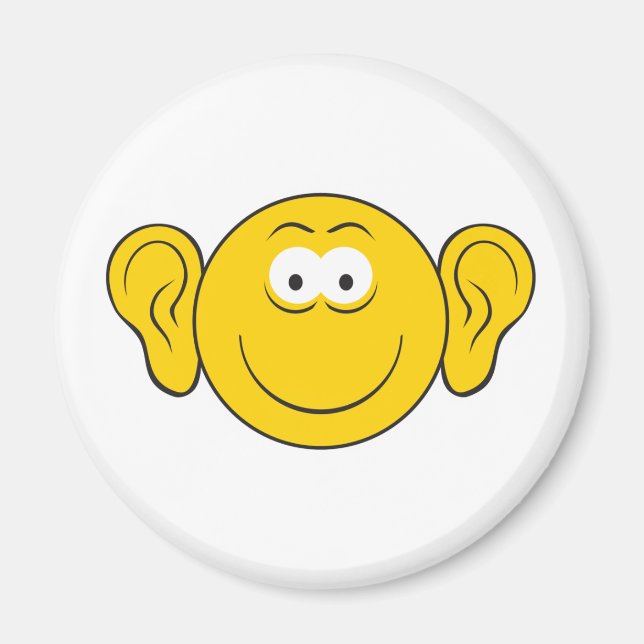 Aimant Gros visage des oreilles (Devant)