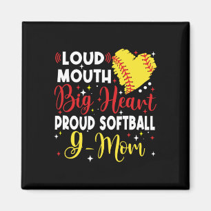Aimant Grosse bouche grand cœur fière douce G Maman Fête