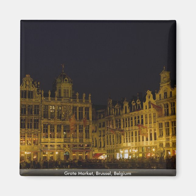 Aimant Grote Market, Bruxelles, Belgique (Devant)